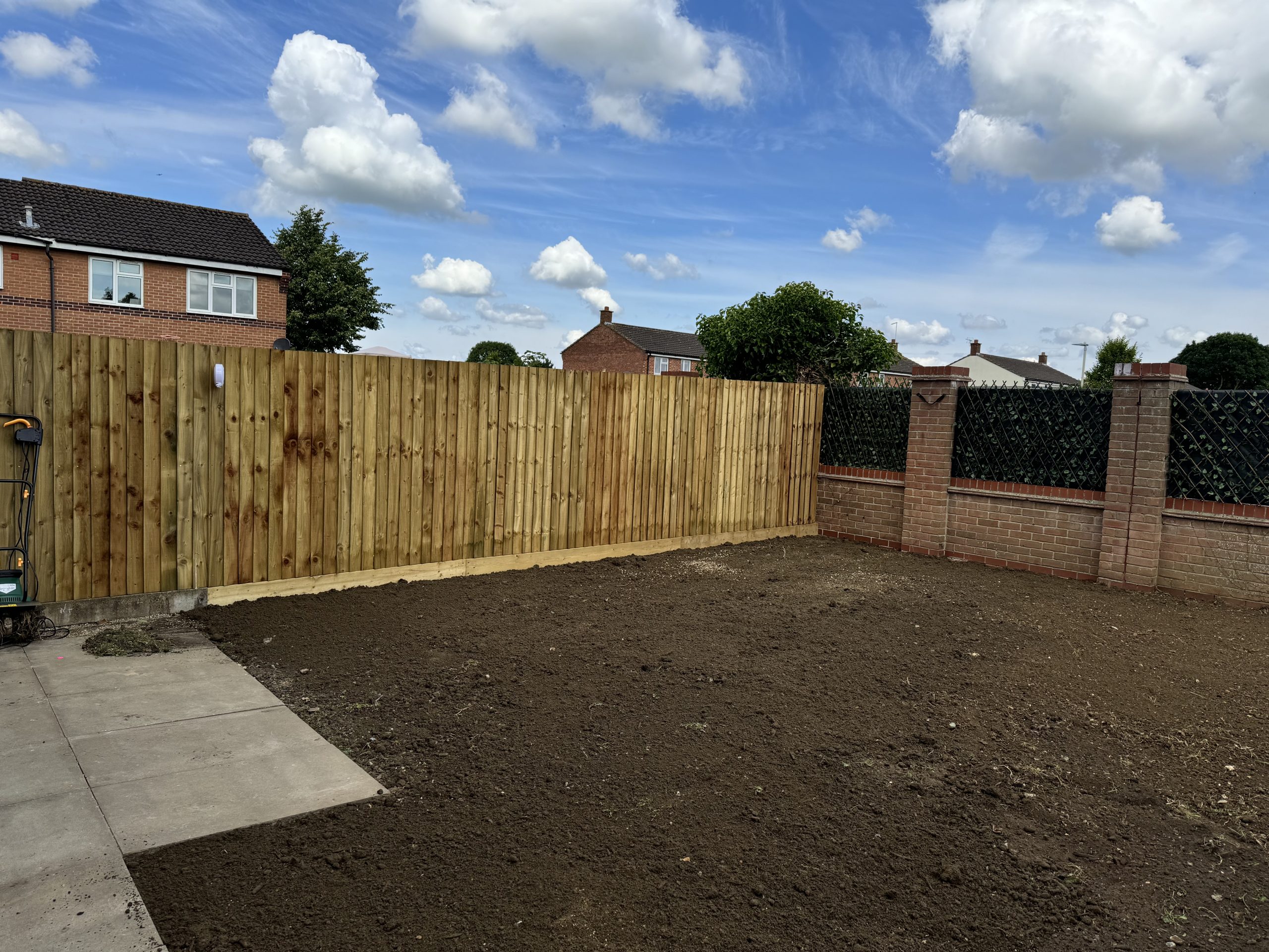 Fencing and turfing transformation in Cheltenham
